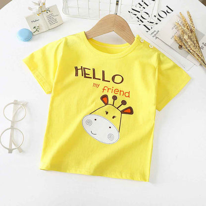 Children's Short-sleeved T-shirt cotton Baby Half-sleeved Bottoming Shirt - MIQ Store
