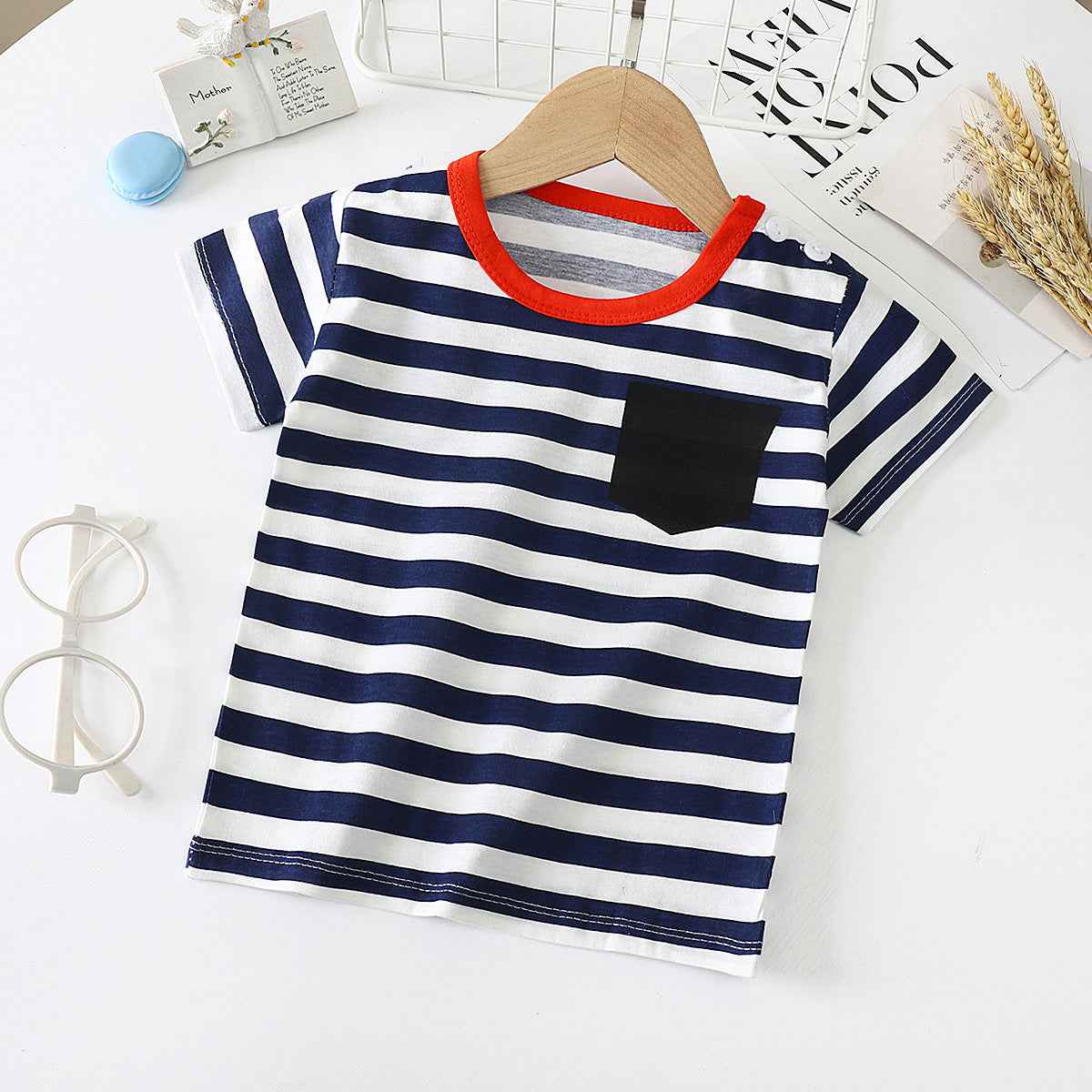 Children's Short-sleeved T-shirt cotton Baby Half-sleeved Bottoming Shirt - MIQ Store