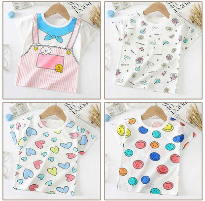 Children's Short-sleeved T-shirt cotton Baby Half-sleeved Bottoming Shirt - MIQ Store