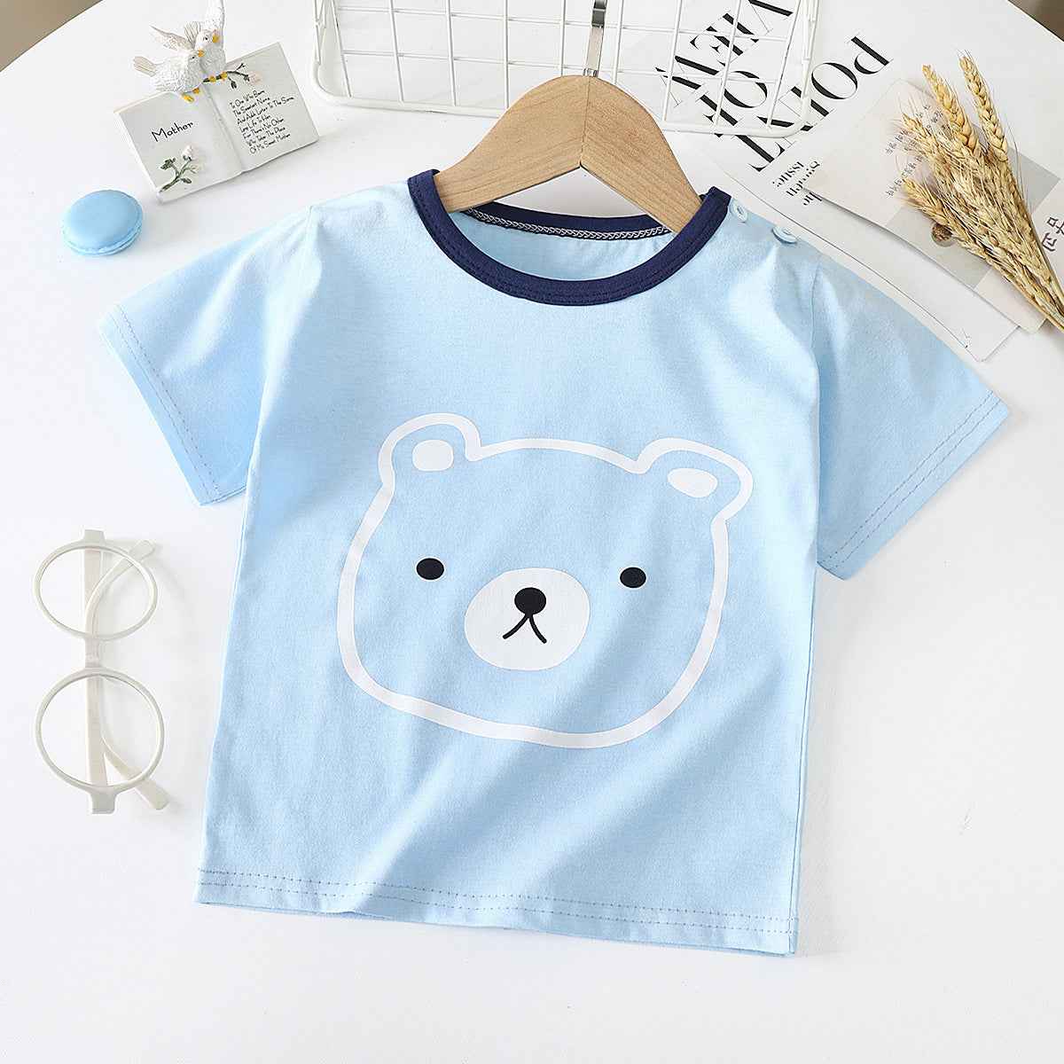 Children's Short-sleeved T-shirt cotton Baby Half-sleeved Bottoming Shirt - MIQ Store