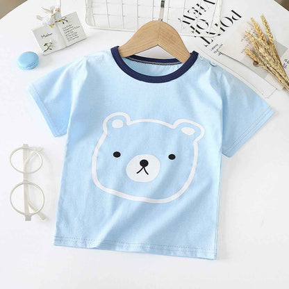 Children's Short-sleeved T-shirt cotton Baby Half-sleeved Bottoming Shirt - MIQ Store