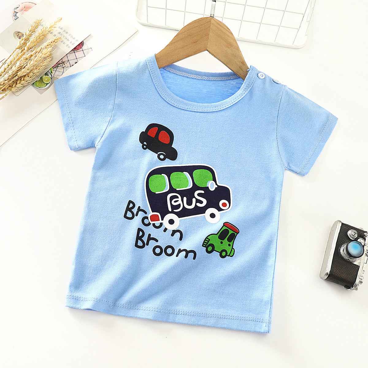 Children's Short-sleeved T-shirt cotton Baby Half-sleeved Bottoming Shirt - MIQ Store