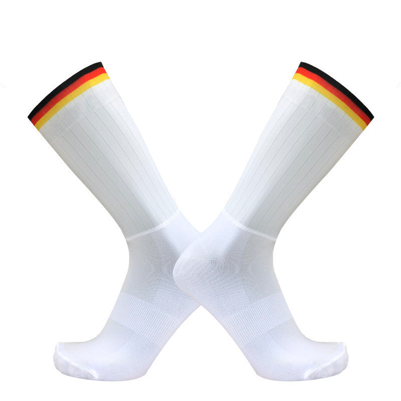 Team Version Of Aerodynamic Cycling Socks Men And Women Socks Non-Slip Silicone Cycling Socks Aero Socks