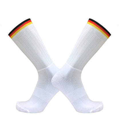 Team Version Of Aerodynamic Cycling Socks Men And Women Socks Non-Slip Silicone Cycling Socks Aero Socks