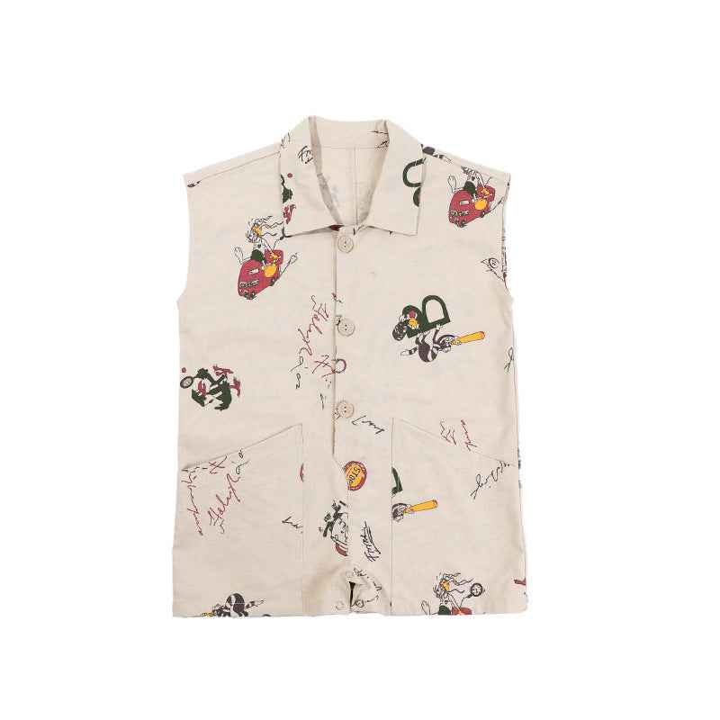 Summer New Style Graffiti Jumpsuit Korean Male And Female Baby - MIQ Store