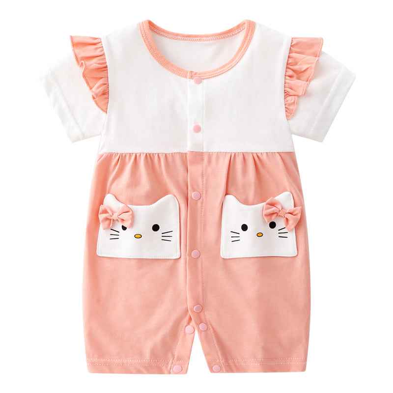 Baby Siamese Cotton 2 Months Newborn Male Short Sleeve - MIQ Store