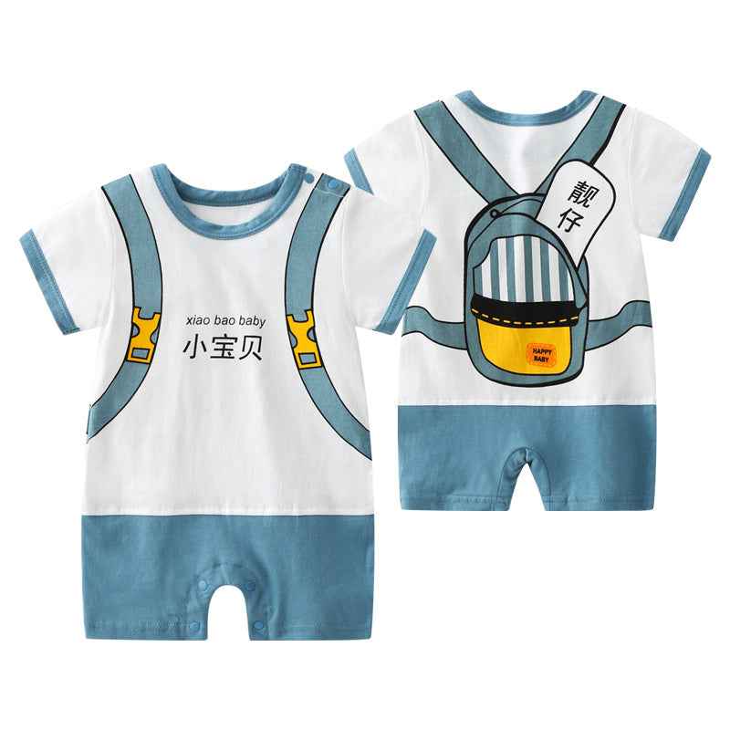 Baby Siamese Cotton 2 Months Newborn Male Short Sleeve - MIQ Store