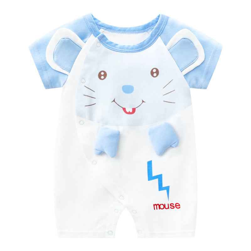 Baby Siamese Cotton 2 Months Newborn Male Short Sleeve - MIQ Store