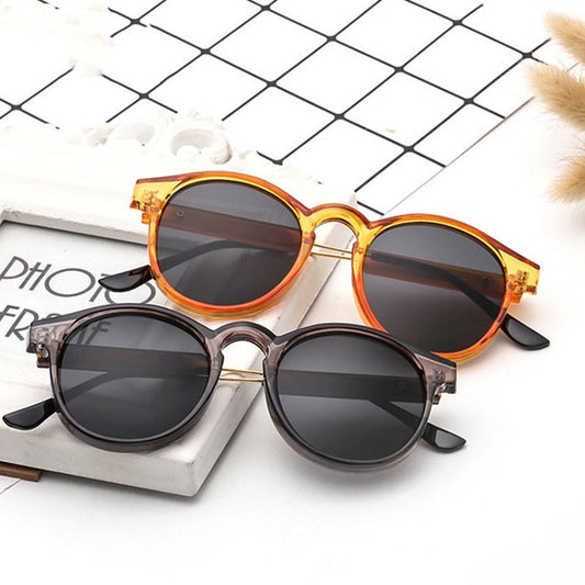 Round Frame Transparent Fashion Sunglasses