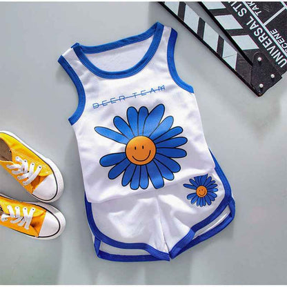 Summer Male Baby Daisy Sports Vest Shorts - MIQ Store