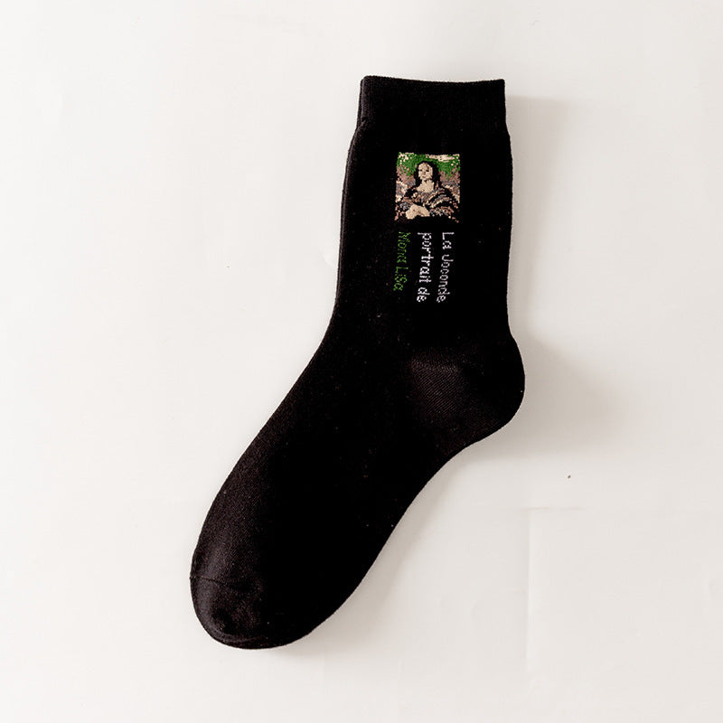 Childlike Illustration Socks Home Cartoon Series Socks