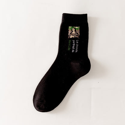 Childlike Illustration Socks Home Cartoon Series Socks