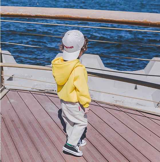 Boys plus velvet sweater 1-3 years old tide 2 thick baby autumn clothes male children's shirt male baby hooded children autumn and winter - MIQ Store