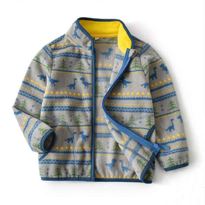 New Dinosaur Print Thin Male Baby Jacket - MIQ Store