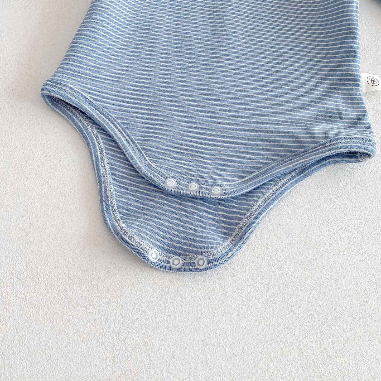 Striped Triangle Rompers Male And Female Baby Long Sleeve Jumpsuit - MIQ Store