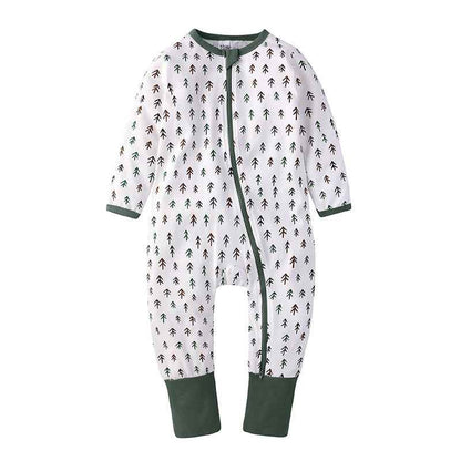 Spring And Autumn Long Sleeve Cotton Baby Jumpsuit Male And Female Baby Home Romper - MIQ Store