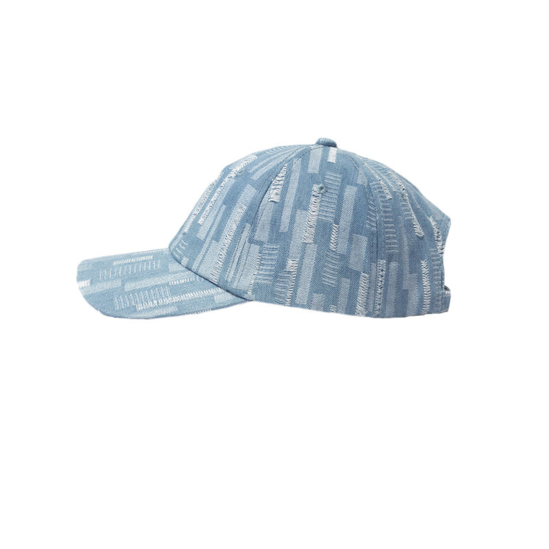 Denim Damaged Hat Outdoor Snapback Trucker Hat Men Adjustable Baseball Caps Trendy Women Hip Hop Fashion Ha