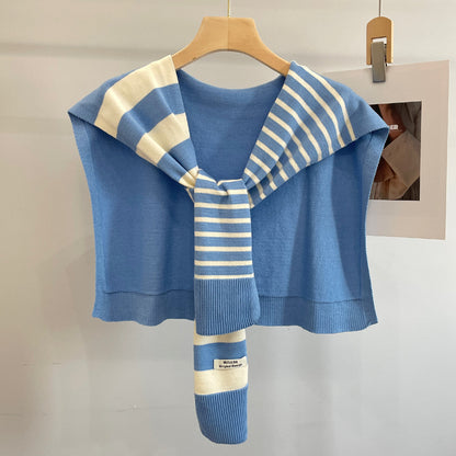 Women's Outer Wear High-grade Matching Shirt Knitted Scarf