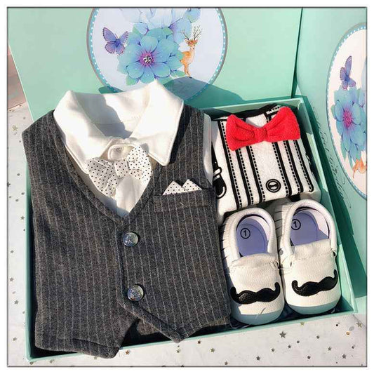 Gift Set Boxed Male Baby Clothes Gift Package 0-March - MIQ Store