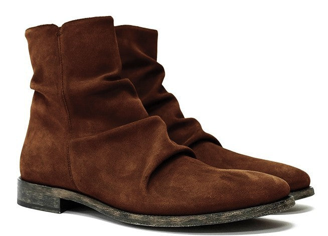 Pleated British Style Short Boots Men's Boots JGBN0011004