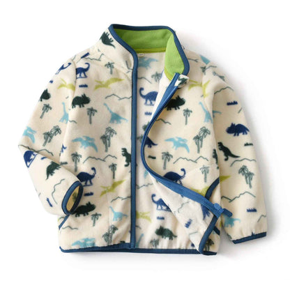 New Dinosaur Print Thin Male Baby Jacket - MIQ Store