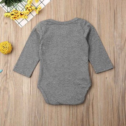 Letter Long-sleeved T-shirt Male Baby Jumpsuit - MIQ Store