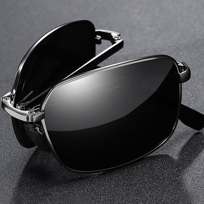 Hot Metal Folding Fashion High-grade Sunscreen Radiation-proof Sunglasses For Women