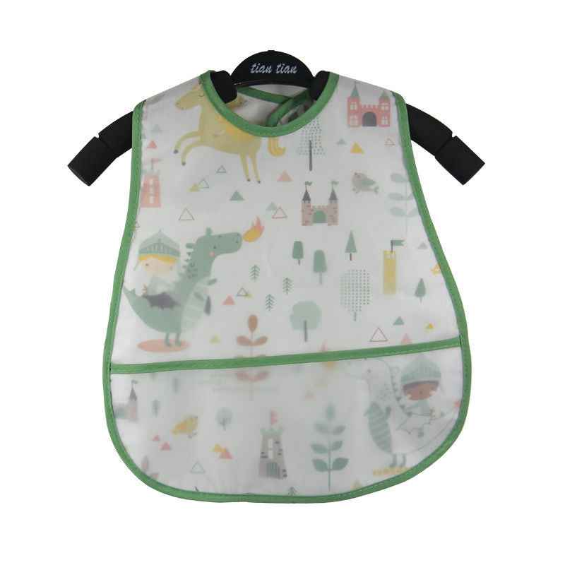 Baby eating bib girl baby waterproof children male painting apron - MIQ Store