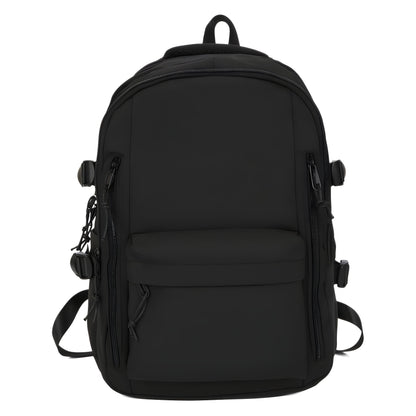 Women's Large Capacity Versatile Solid Color Schoolbag