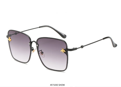 Women's European And American Bee Square Sunglasses