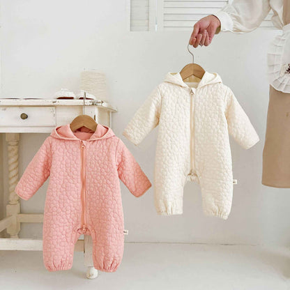 Baby Autumn And Winter Rompers Warm Male And Female Baby Quilted Outer Wear - MIQ Store