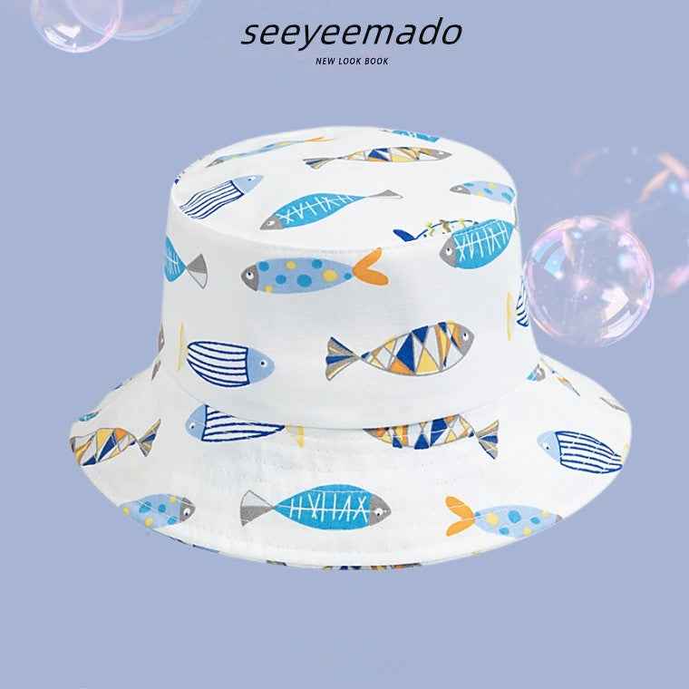 Male And Female Baby Adjustable Super Cute Sun-shade Fisherman Hat - MIQ Store