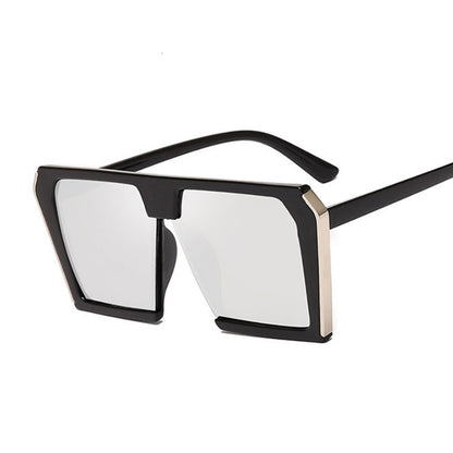 Fashion Metal Large Frame Women's Sunglasses UV Protection