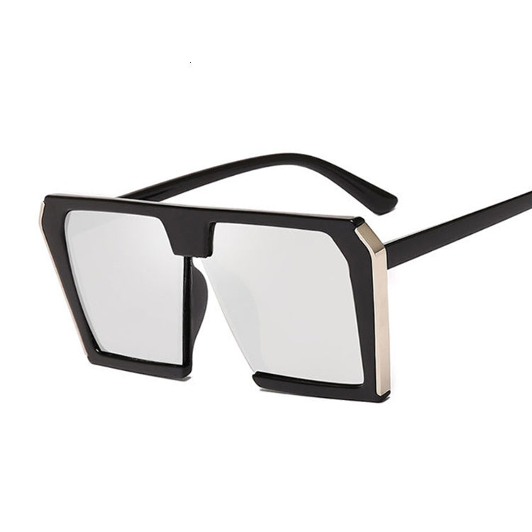 Fashion Metal Large Frame Women's Sunglasses UV Protection