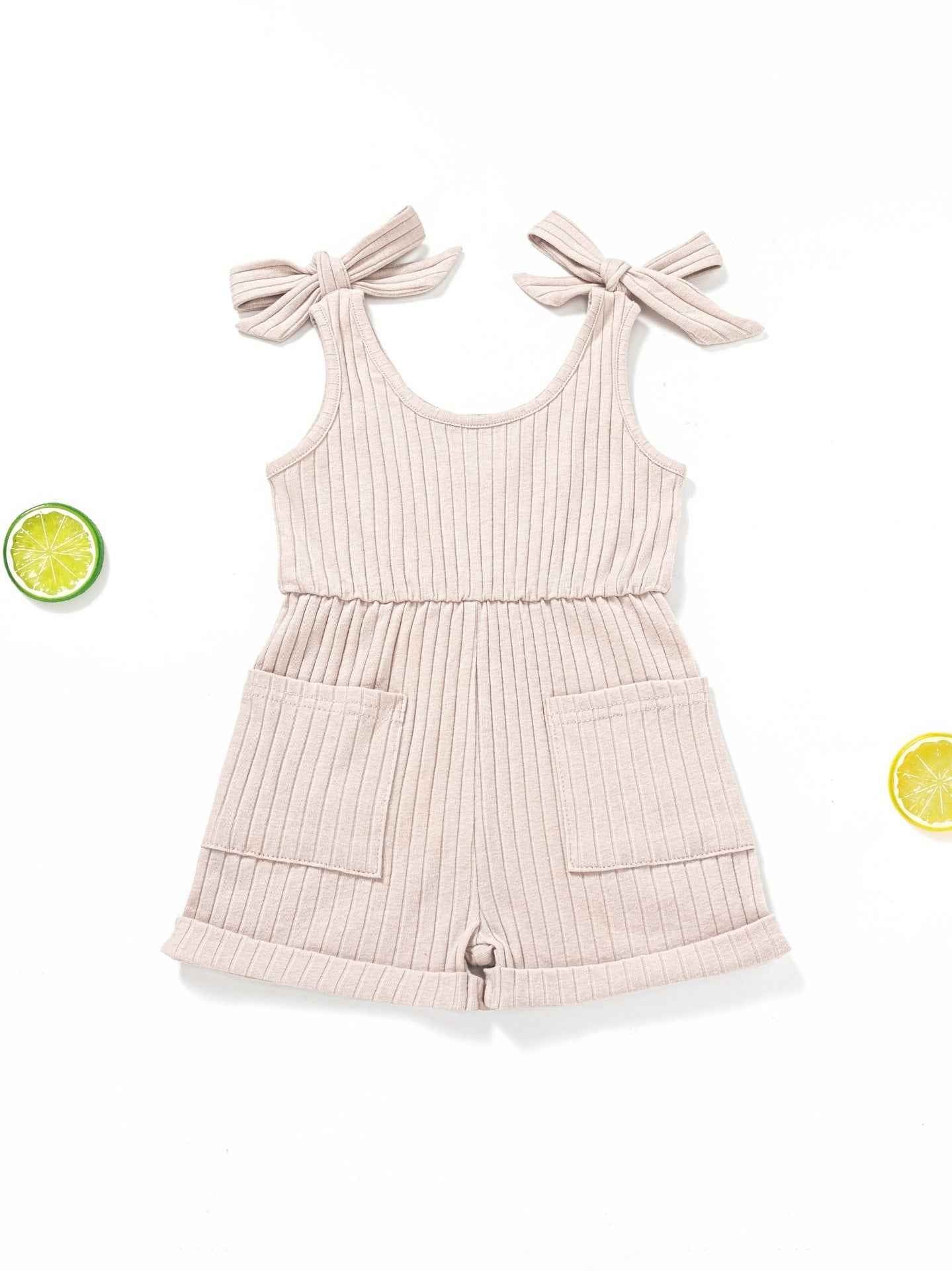 Baby Double-shoulder Strap One-piece Shorts 0-4 Years Old Male And Female Baby - MIQ Store
