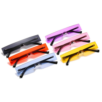 One-piece small frame sunglasses