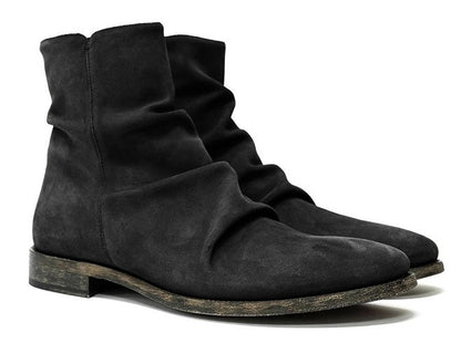 Pleated British Style Short Boots Men's Boots JGBN0011004