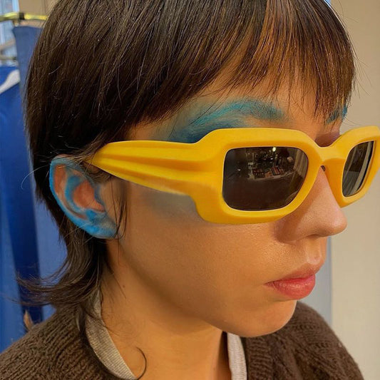 New Fashion Square Personality Candy Color Sunglasses