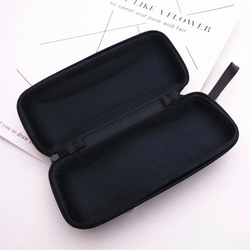 Color Lens Cloth Sunglasses Anti-pressure Zipper Glasses Case