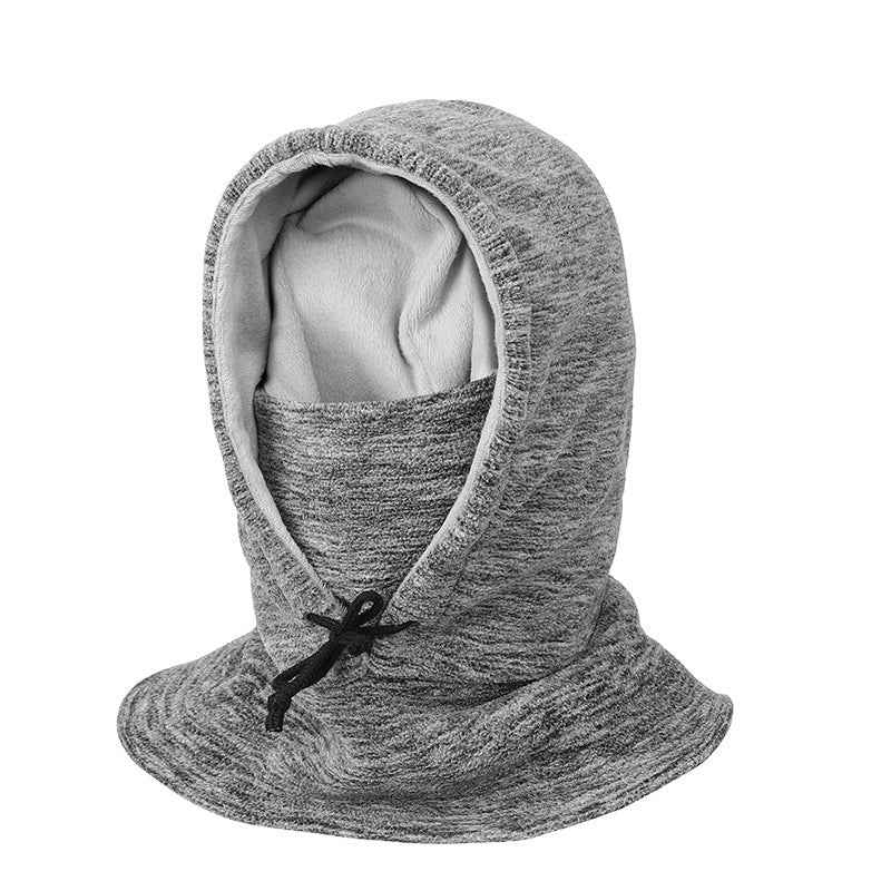 2-in-1 Hat Winter Scarf Windproof And Cold-proof Thickened Warm Cycling Riding Pullover Caps For Women Men - MIQ Store