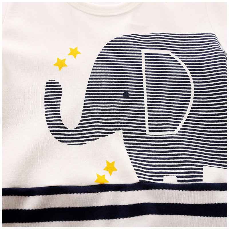 Long-Sleeved Cotton Korean Male And Female Baby Animal Crawling Clothes - MIQ Store