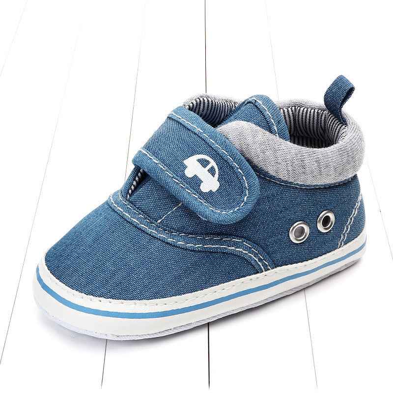 Velcro solid color male baby non-slip shoes - MIQ Store