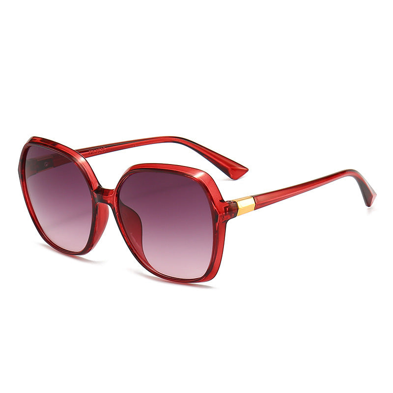 Women's Casual Elegant Plastic Square Sunglasses Large Frame