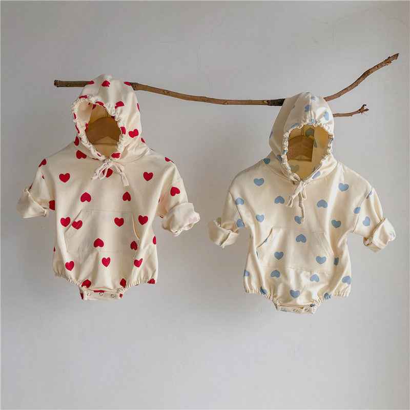 Love Bag Fart Romper Male And Female Baby Foreign Style Jumpsuit - MIQ Store