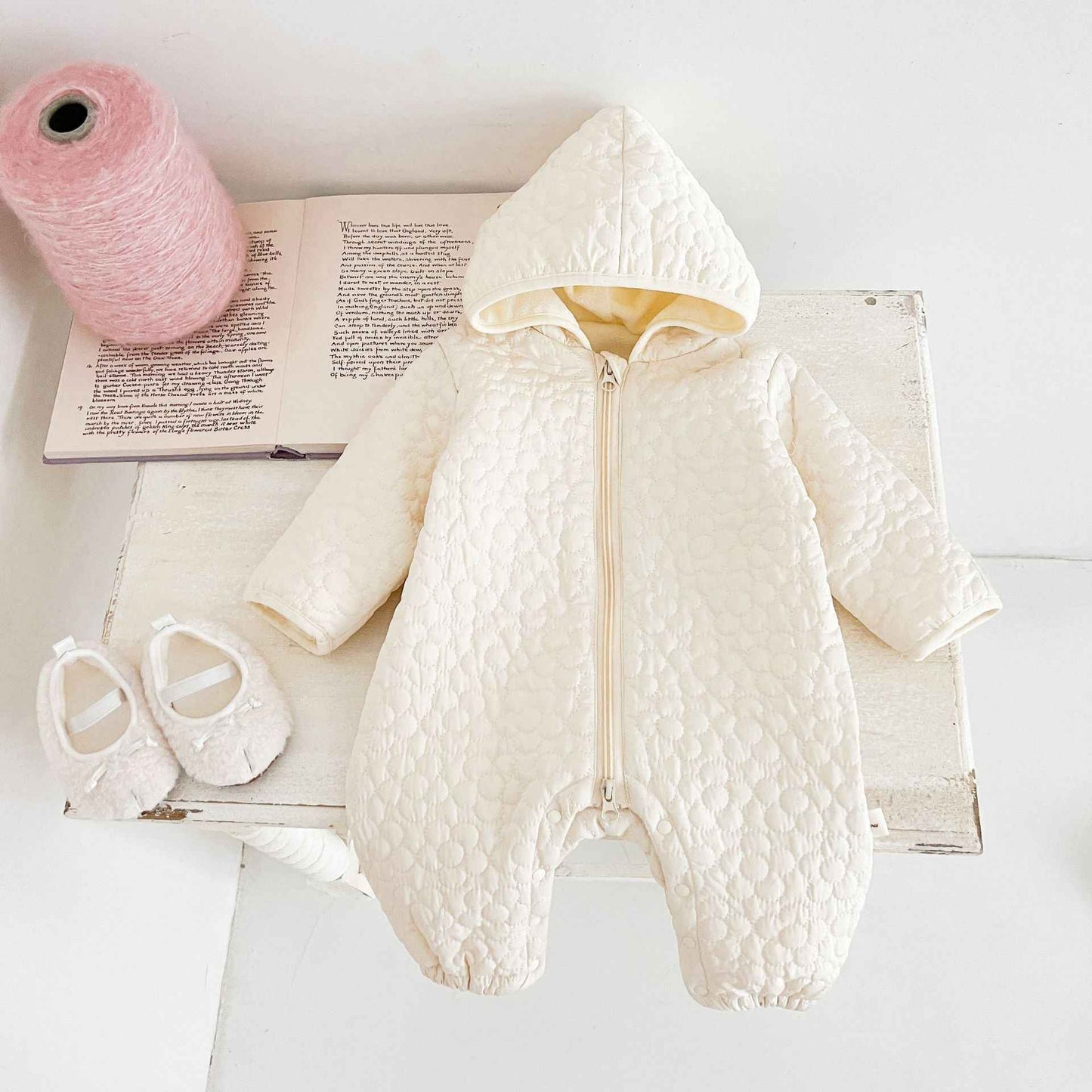 Baby Autumn And Winter Rompers Warm Male And Female Baby Quilted Outer Wear - MIQ Store