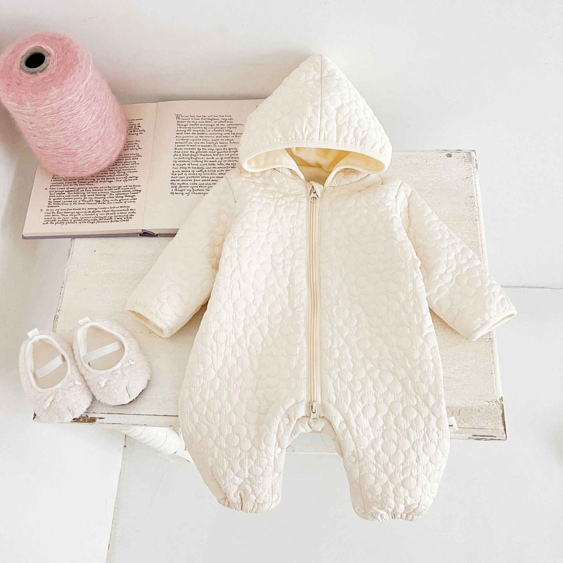 Baby Autumn And Winter Rompers Warm Male And Female Baby Quilted Outer Wear - MIQ Store