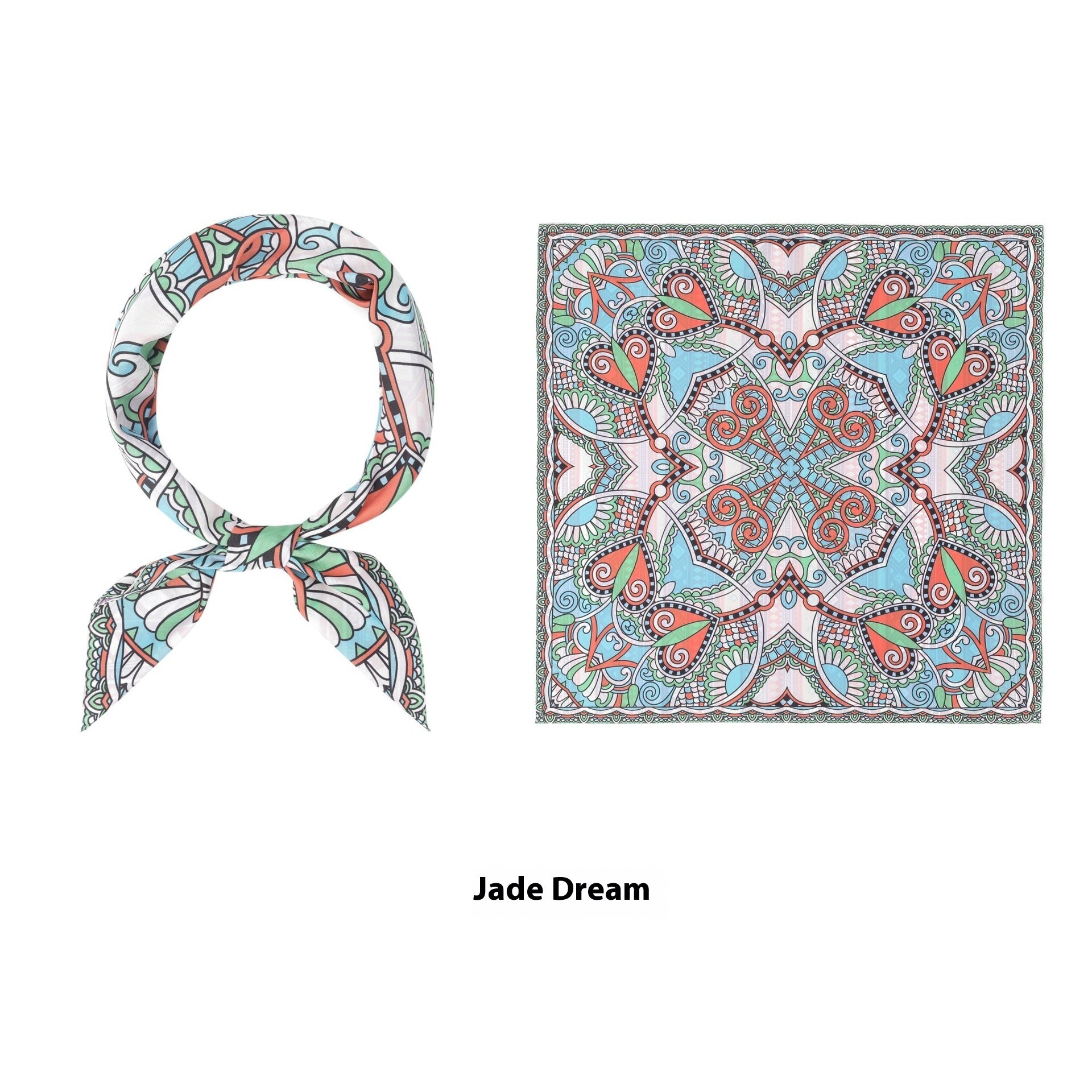 Thin Headcloth Duplex Printing Silk Scarf Square Scarf