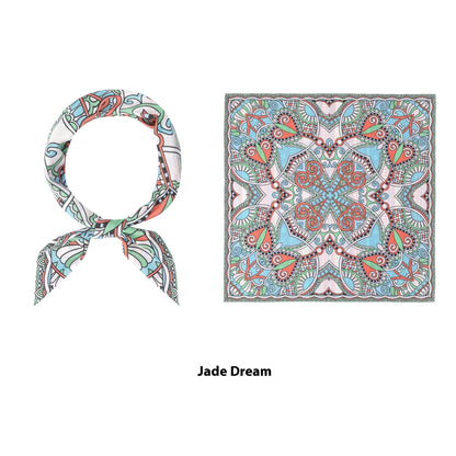 Thin Headcloth Duplex Printing Silk Scarf Square Scarf