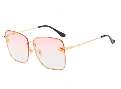 Women's European And American Bee Square Sunglasses