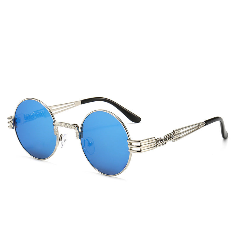 Steampunk Sunglasses Round Frame Personality Travel Street Shoot